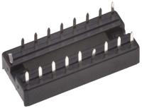 a-18-lc-tt ASSMANN WSW 2.54mm Pitch Vertical 18 Way, Through Hole Stamped Pin Open Frame IC Dip Socket, 1A