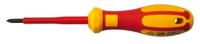 125-3086 RS PRO Pozidriv Insulated Screwdriver, PZ1 Tip, 80 mm Blade, VDE/1000V, 180 mm Overall