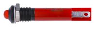 211-386 RS PRO Red Panel Mount Indicator, 12V dc, 8mm Mounting Hole Size, Solder Tab Termination