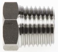 1863-13-10 Legris Stainless Steel Pipe Fitting, Straight Hexagon Reducer, Male R 1/4in x Female G 1/8in