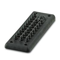 1424583 Phoenix Contact MH Series PP, TPE Cable Gland Plate for Use with B24 Heavy-Duty Connectors, 154 x 56 x 18.5mm