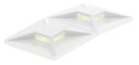 151-28529-mb5a-pa66-wh HellermannTyton Self Adhesive White Cable Tie Mount 37.7 mm x 37.7mm, 8.9mm Max. Cable Tie Width