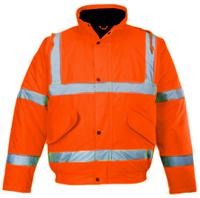 918-5917 Portwest Orange Men Hi Vis Traffic Jacket, XL