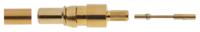 fms002p102-1727040128 FCT, FMS Series, Male Crimp D-Sub Connector Coaxial Contact, Gold over Nickel Pin