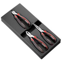 modcpea0pb Facom MOD.CPEA0PB 3-Piece Plier Set, Straight Tip, 150 mm Overall