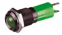 192113z1 CML Innovative Technologies Green Panel Mount Indicator, 24V, 14mm Mounting Hole Size, Solder Tab Termination, IP67