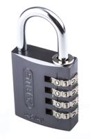 0036976 ABUS 145/40 Combination Weatherproof Aluminium, Steel Safety Padlock, 6mm Shackle, 40mm Body