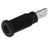 228-2-i-n Electro PJP Black Female Banana Socket, Plug In Termination, 10A, 600V