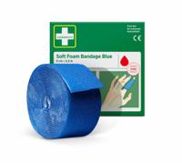 51011010 Cederroth Polyurethane Foam Blue Self Adhesive Bandage, 1Box Per Package 4.5m