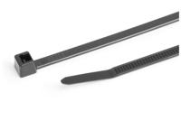 111-05018 HellermannTyton Cable Ties, Inside Serrated, 200mm x 4.6 mm, Black Polyamide, Pk-100