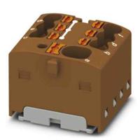 1047469 Phoenix Contact Distribution Block, 7 Way, 2.5mm², 17.5A, 450 V, Brown