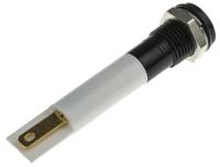 843-2506 RS PRO Orange Panel Mount Indicator, 21.6 → 26.4V dc, 8mm Mounting Hole Size, IP67