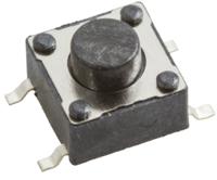 430182050816 Wurth Elektronik Black Tactile Switch, SPST 50 mA @ 12 V dc 1.6mm Surface Mount
