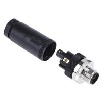 t4111002051-000 TE Connectivity Circular Connector, 5 Contacts, Cable, M12 Connector, Plug, Male, IP67, T411 Series