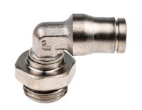 3699-06-13 Legris LF3600 Series Elbow Threaded Adaptor, G 1/4 Male to Push In 6 mm, Threaded-to-Tube Connection Style