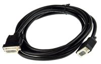 11045430-20 Roline, Male DVI-A to Male VGA Cable, 3mBlack sheath