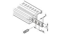 34561-363 Nuvotem Talema 34561 Series Steel Mounting Rail for Use with Insulated Backplane Mounting