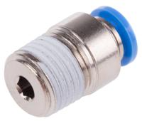 qs-14-6-i Festo QS Series Straight Threaded Adaptor, R 1/4 Male to Push In 6 mm, Threaded-to-Tube Connection Style, 153014