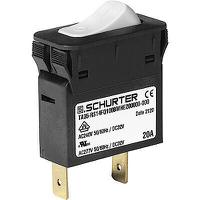 3-128-201 Schurter TA36 Rocker Circuit Breaker - TA36  Single Pole 32 V dc, 277 V ac Voltage Rating, 3A Current Rating
