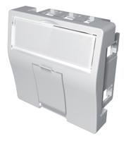 bc451c8 CAE Multimedia Connect BC45 Series, 2 Way RJ45 Faceplate