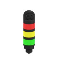 tl50gyralsq Banner TL50 Series Red/Green/Yellow Buzzer Signal Tower, 3 Lights, 18 → 30 V dc, Versatile Mount
