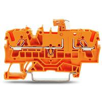 2002-1672 WAGO  TOPJOB S Series Orange, 2.5mm², 1-Level, Push In Termination, ATEX, CSA, IECEx