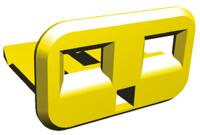 345254-1 TE Connectivity, EconoSeal III 2 Way TPA Lock for use with Automotive Connectors