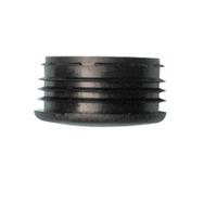 702330 Guitel Hervieu Black Plastic Round End Cap