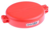 818-8076 RS PRO Red 2-Lock Polypropylene Gate Valve Lockout, 7mm Shackle, 127mm Attachment