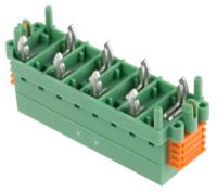 1864095 Phoenix Contact SDC 2.5/ 8-PV-5.0-ZB Series PCB Terminal Block, 8-Contact, 5mm Pitch, Through Hole Mount, 1-Row, Screw