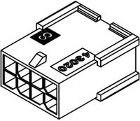 43020-1401 Molex, Micro-Fit 3.0 Male Connector Housing, 3mm Pitch, 14 Way, 2 Row