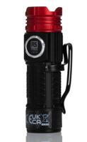 219-8130 RS PRO LED Torch Black, Red - Rechargeable 600 lm, 74 mm