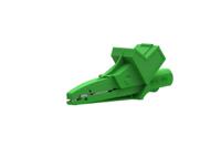 5004lm-iec-v Electro PJP Alligator Clip, Nickel-Plated Steel Contact, 20A, Green