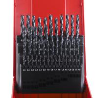 a190-202 Dormer 51-Piece Twist Drill Bit Set for Multi-Material, 6mm Max, 1mm Min, HSS Bits
