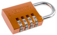 14540-orange ABUS 145/40 Combination Weatherproof Aluminium, Steel Safety Padlock, 6mm Shackle, 40mm Body