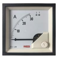 186-2452 RS PRO Analogue Panel Ammeter 60 (Input)A AC, 68mm x 68mm, 1 % Moving Iron