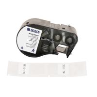 m4-203-ro-427 Brady B-427 on Black on White, Transparent Label, 25.40 mm Width, 25.40mm Label Width