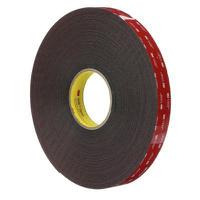 3m-5952-19mm-x-33m 3M 5952F, VHB™ Black Foam Tape, 19.0mm x 33.0m, 1.10mm Thick