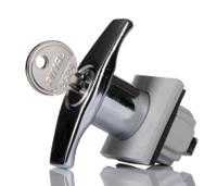 2575000 Rittal Silver Die Cast Zinc Locking Handle, T-Handle