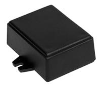 192-0786 RS PRO Black ABS Enclosure, IP53, Black Lid, 66 x 49 x 28mm