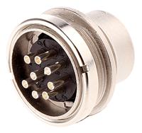 t3506000 Amphenol Industrial, C 091 A 8 Pole M16 Din Plug, DIN 45326, 4A, 100 V IP40, Screw Lock, Male, Panel Mount