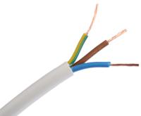 775-6066 RS PRO 2183Y 0.5 mm² 3 Core Power Cable, H03VV-F, White PVC, 100m