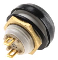 48-2-rb-n-gr-b ITW Switches 48 Series Miniature Push Button Switch, Latching, Panel Mount, 13.6mm Cutout, SPST, Clear LED, 48V dc, IP67
