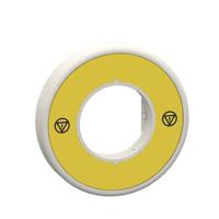 zby9w3b140 Schneider Electric Illuminated Unmarked Legend Ring for Use with Emergency Stop Mushroom Head Push-Button