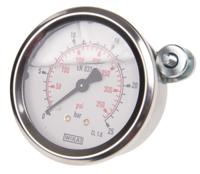 9314196 WIKA G 1/4 Analogue Pressure Gauge 25bar Back Entry 63mm Outside Diameter