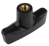 267-0853 RS PRO Black 2-Arm Clamping Knob, M8, Threaded Hole