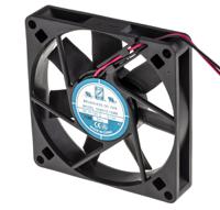 541-5003 RS PRO Axial Fan, 12 V dc, DC Operation, 39.1m³/h, 1.8W, 120mA Max, 80 x 80 x 15mm