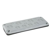 nsytsakfl Schneider Electric PanelSeT Series RAL 7035 Gland Plate, 85mm H, 215mm W for Use with Cable Management Accessory
