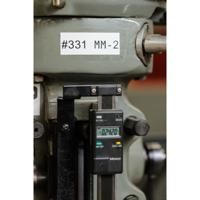 m4c-375-422 Brady B-422 on Black on White Label, 9.53 mm Width
