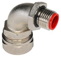 1621-400s Adaptaflex Straight, Conduit Fitting, 16mm Nominal Size, M16, Nickel Plated Brass, Silver
